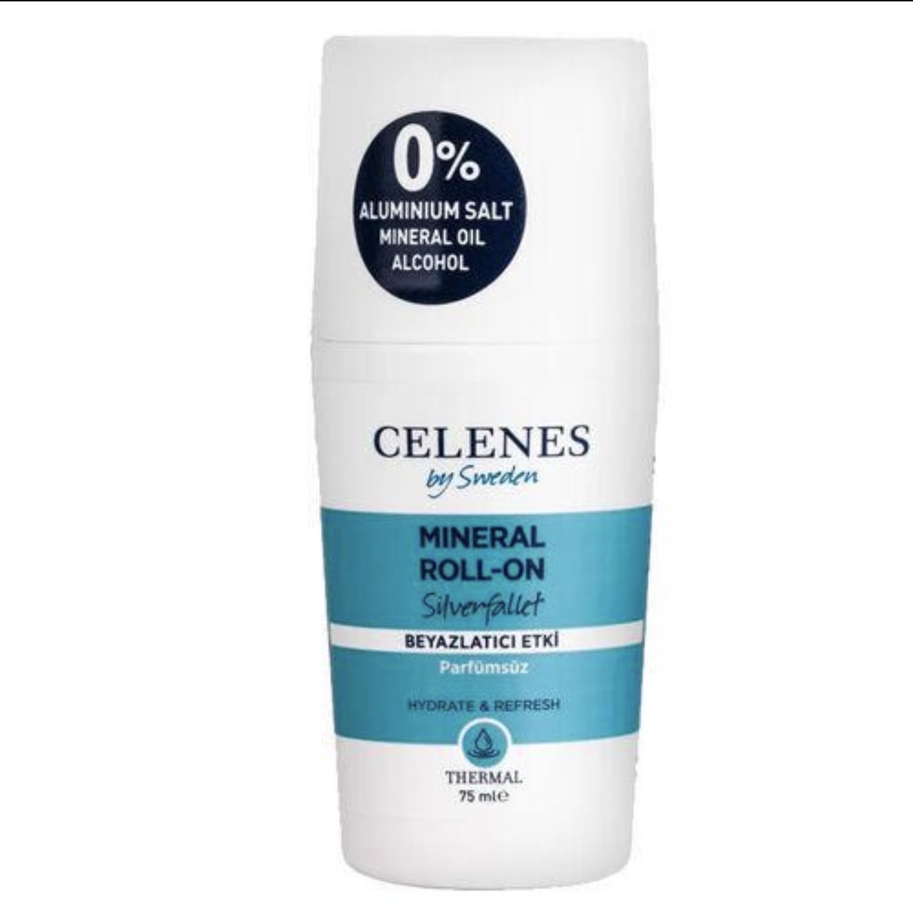 رول دئودورانت حرارتی سفید کننده Celenes Thermal Mineral Roll-On Silverfallet