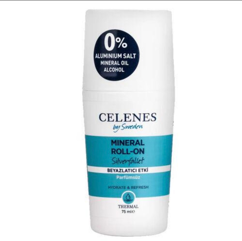 رول دئودورانت حرارتی سفید کننده Celenes Thermal Mineral Roll-On Silverfallet